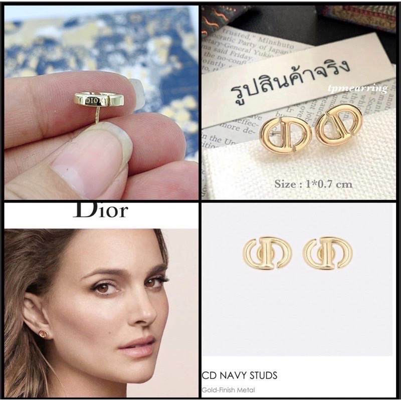 ต่างหูใส่ทำงาน แบบติดหู ก้านเงินแท้ dgc