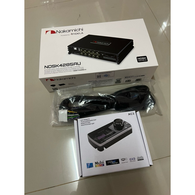 7169บาท​ NAKAMICHI​ DSP​ 2IN​ 8OUT​ BLUETOOTH​ APPcontron​ EQ31Band​ Amp​70x4​Ch​ NDSK4285AU​พร้อม​จ