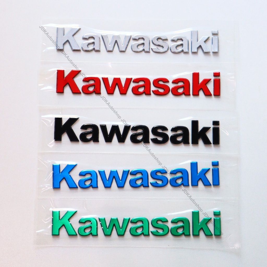 sticker 3D สติ๊กเกอร์ Kawasaki ตัวอักษรนูน