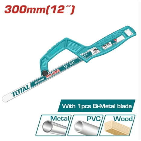 Total เลื่อยตัดเหล็ก (เลื่อยมือ) THMHF1504 เล็กแต่คม ตัดโลหะได้หลากหลาย