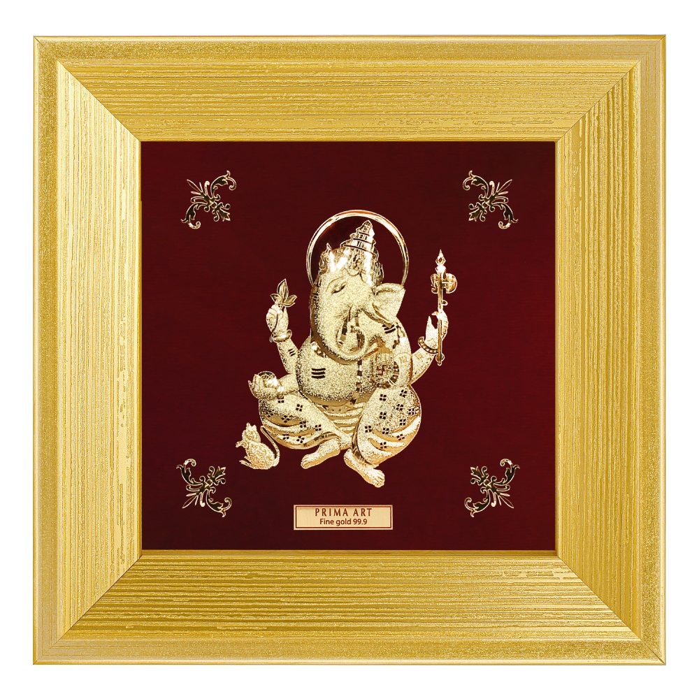 PRIMA ภาพหัตถศิลป์ทองคำพระพิฆเนศวร รหัสสินค้า 704S0170-04