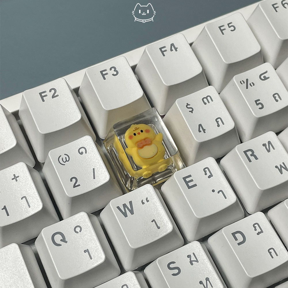 คีย์แคปเรซิ่นน้องเป็ด resin keycap duck