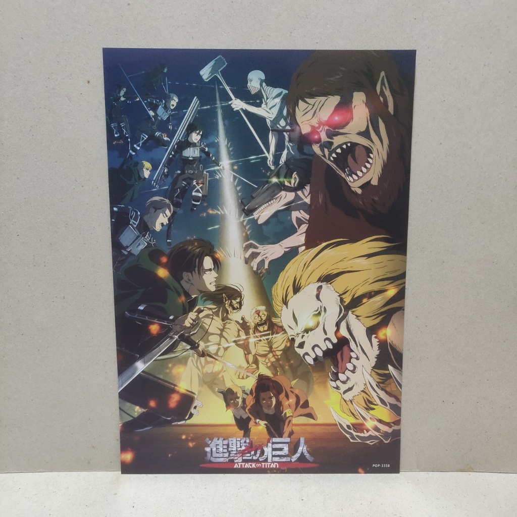 โปสเตอร์อนิเมะ A3 attack on titan ผ่าพิภพไททัน