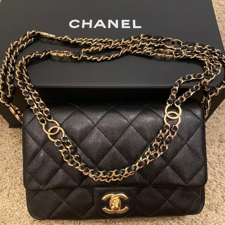 Chanel/23C/กระเป๋าสะพาย/กระเป๋าโซ่/กระเป๋าสะพาย/AS3757/ของแท้ 100%