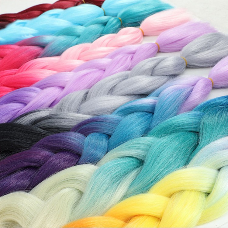 พร้อมส่ง แฮร์พีช ผมเปียใหญ่ วิกผมถัก ไหมถัก 60CM 100 กรัม รูปที่ 4