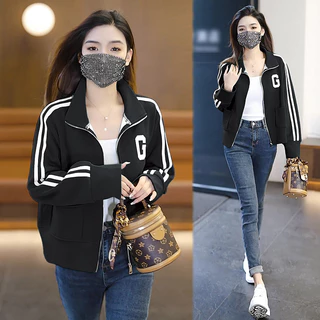 เสื้อแจ็คเก็ตผู้หญิงแขนยาวมีซิปและกระเป๋า ผ้าฝ้ายใส่สบายผ้าดีมาก กันหนาวผู้หญิง เสื้อโค้ด แจ็คเก็ตกันหนาวกันลมผู้หญิง