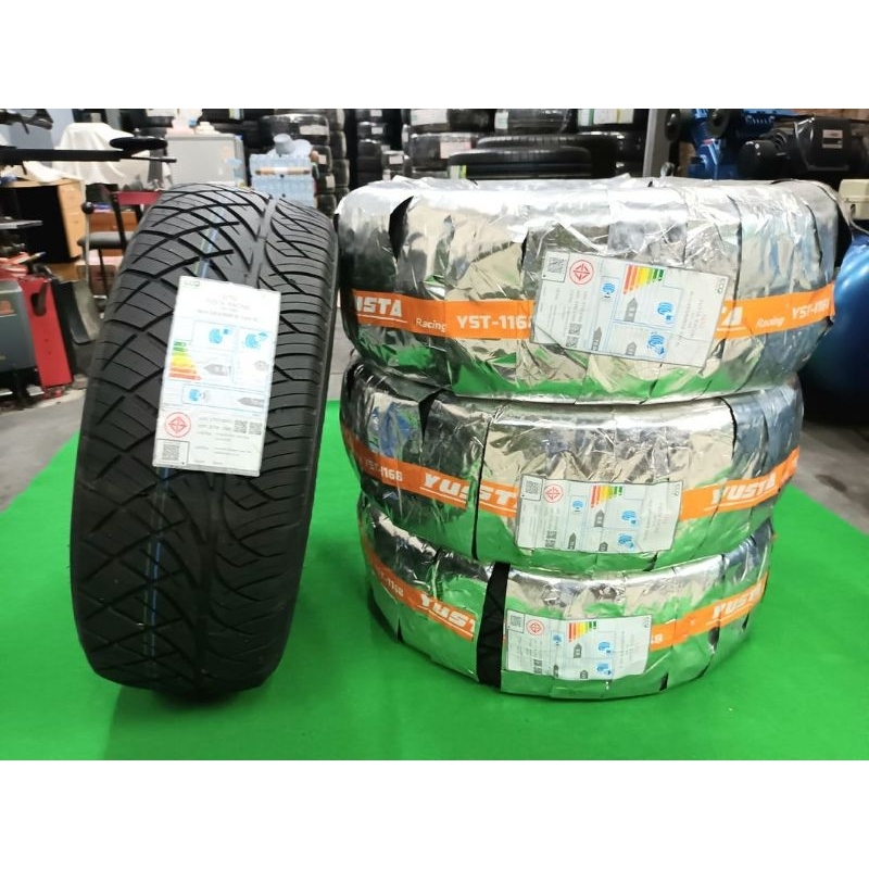 ยางใหม่ค้างปี 265/60R18 Yusta YST -1168  ผลิตปี 2023  ประกันบวม 1 ปี พร้อมจุ๊บลม 4 ตัว จัดส่งฟรีมีเก
