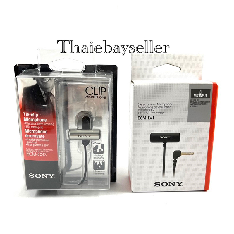 ไมโครโฟนคลิป Sony ECM-CS3 และ Sony ECM-LV1 1ของใหม่ ของแท้