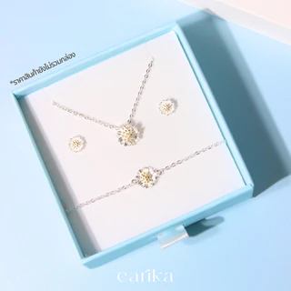 earika.earrings - 3 piece accessories set เซ็ตเครื่องประดับ 3 ชื้นชุบทองคำขาว เหมาะสำหรับคนแพ้ง่าย (ไม่มีกล่อง)