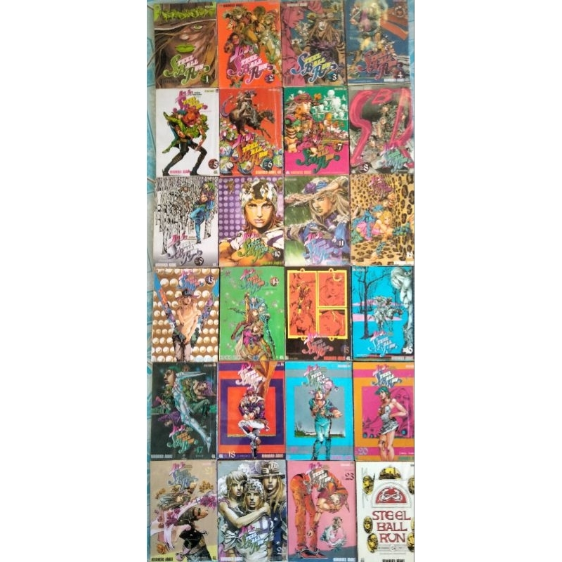 หนังสือการ์ตูนมือสอง เรื่อง JOJO ล่าข้ามศตวรรษ PART-7 STEEL BALL RUN เล่ม 1-24(จบ)