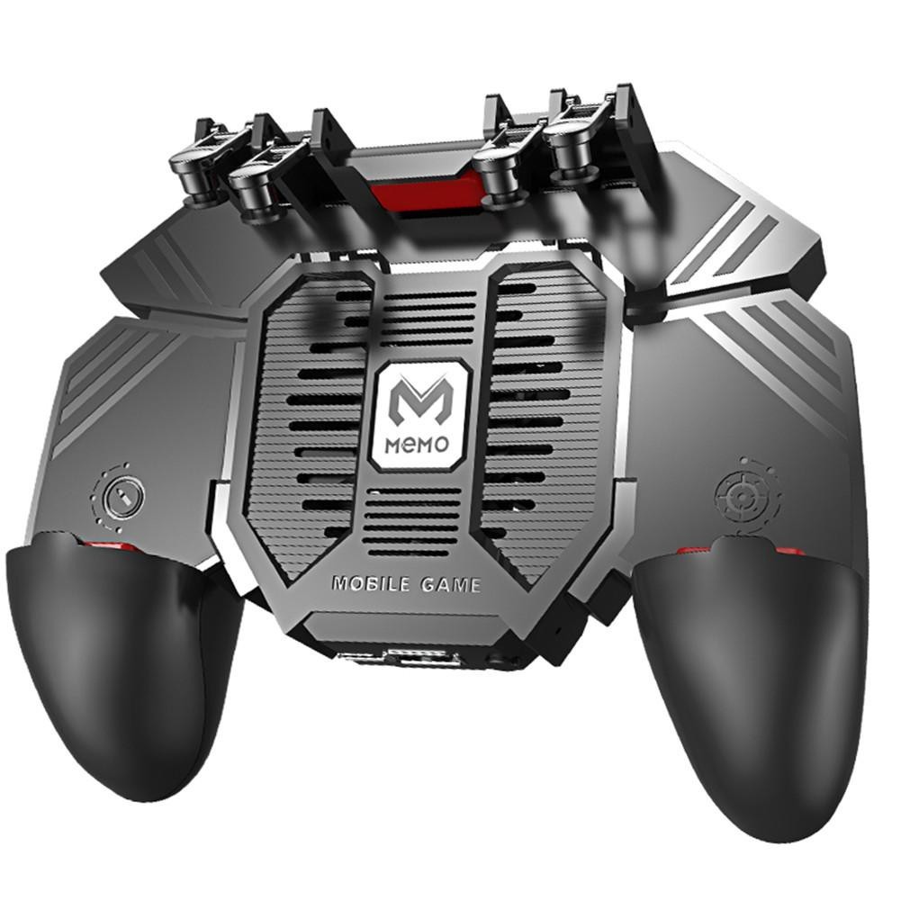 Memo AK77 Gamepad จอย PUBG พร้อมปุ่มยิง 4 ตำแหน่ง พัดลมระบายอากาศ แบตเตอรี่ 1200mAh /4000mAh