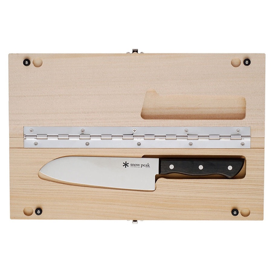 SNOW PEAK CHOPPING BOARD SET L เขียงพร้อมมีดพกพา