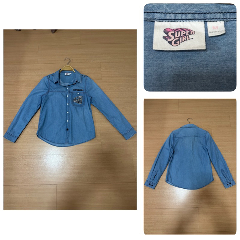 ส่งต่อ เสื้อเชิ้ต Super girl size m