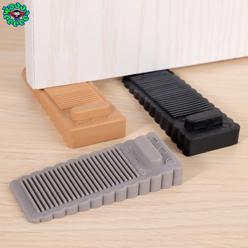 ลิ่มหยุดประตู ชนิดยาง ลิ่มยางสอดใต้ประตู safety Door Stopper Silicone by.daddy