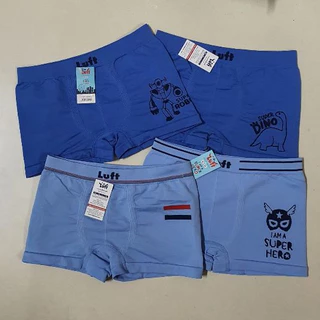 Luft : กางเกงใน ขาสั้น Boxer เด็กชาย 3-10 ปี Size : M L XL ผ้าทอ ทั้งตัว ผ้านิ่ม นุ่ม ใส่สบาย ไม่เข้าวิน