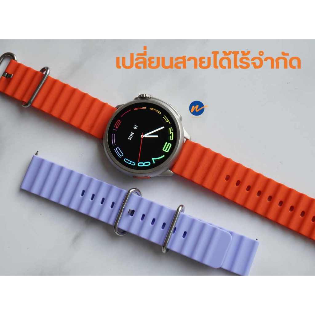 สายนาฬิกา22 mm. สําหรับ Huami Amazfit GTR 4 / 3 Pro / GTR 2 / Pace / GTR 47mm / Hw3 /Round ul
