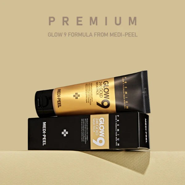 🔥 [SALE Exp: 2025.11] MEDI-PEEL Glow9 24K Gold Mask Pack 100ml มาส์กทองคำขจัดสิ่งสกปรก