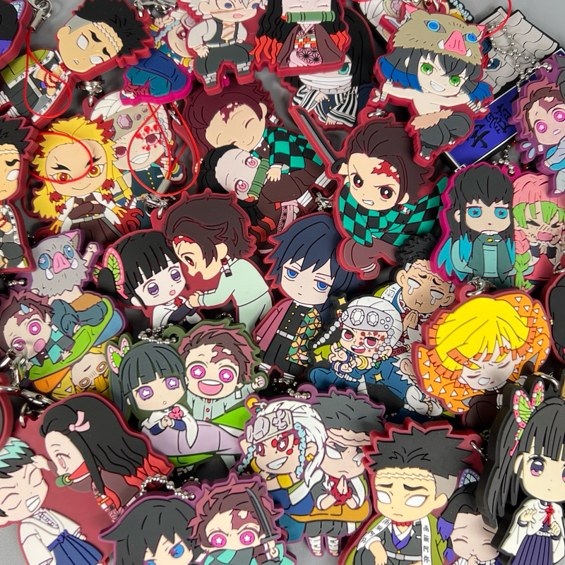 พวงกุญแจยาง Demon Slayer Kimetsu no Yaiba ดาบพิฆาตอสูร [งานแท้] -Update 3/9/67-