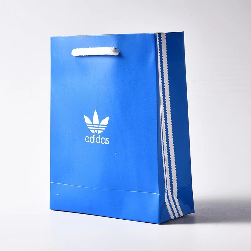 adidas blue hand shoe bag