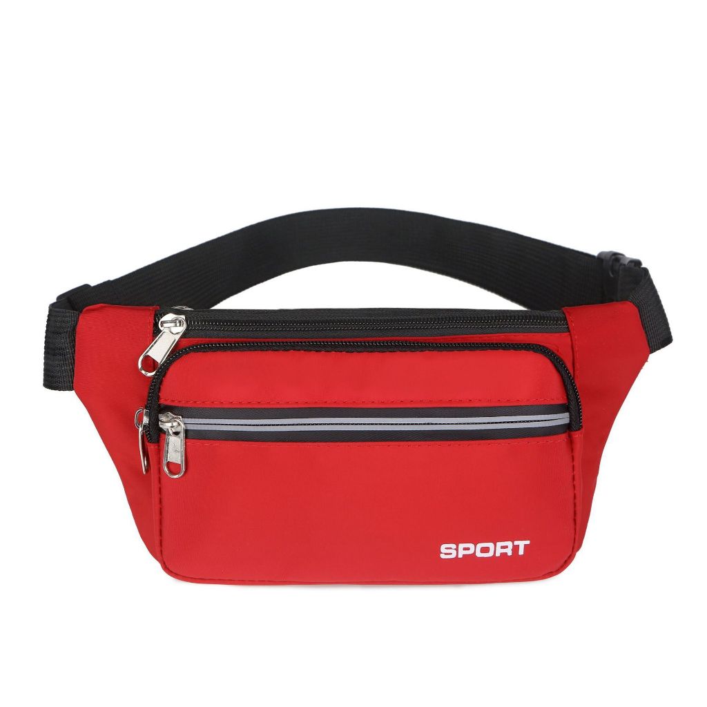 กระเป๋าคาดเอว คาดอกSport กันนำ้ได้4ช่อง ใส่ของได้อเนกประสงค์
