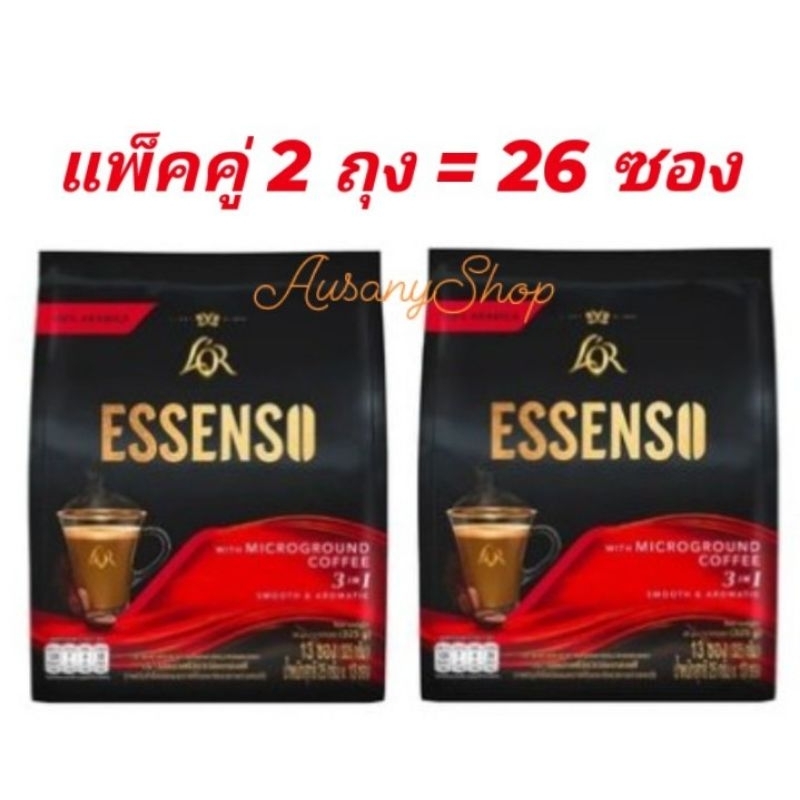 กาแฟ L'OR ESSENSO 3 อิน 1 พรีมิกซ์ Microground Coffee แพ็คคู่ 26 ซอง
