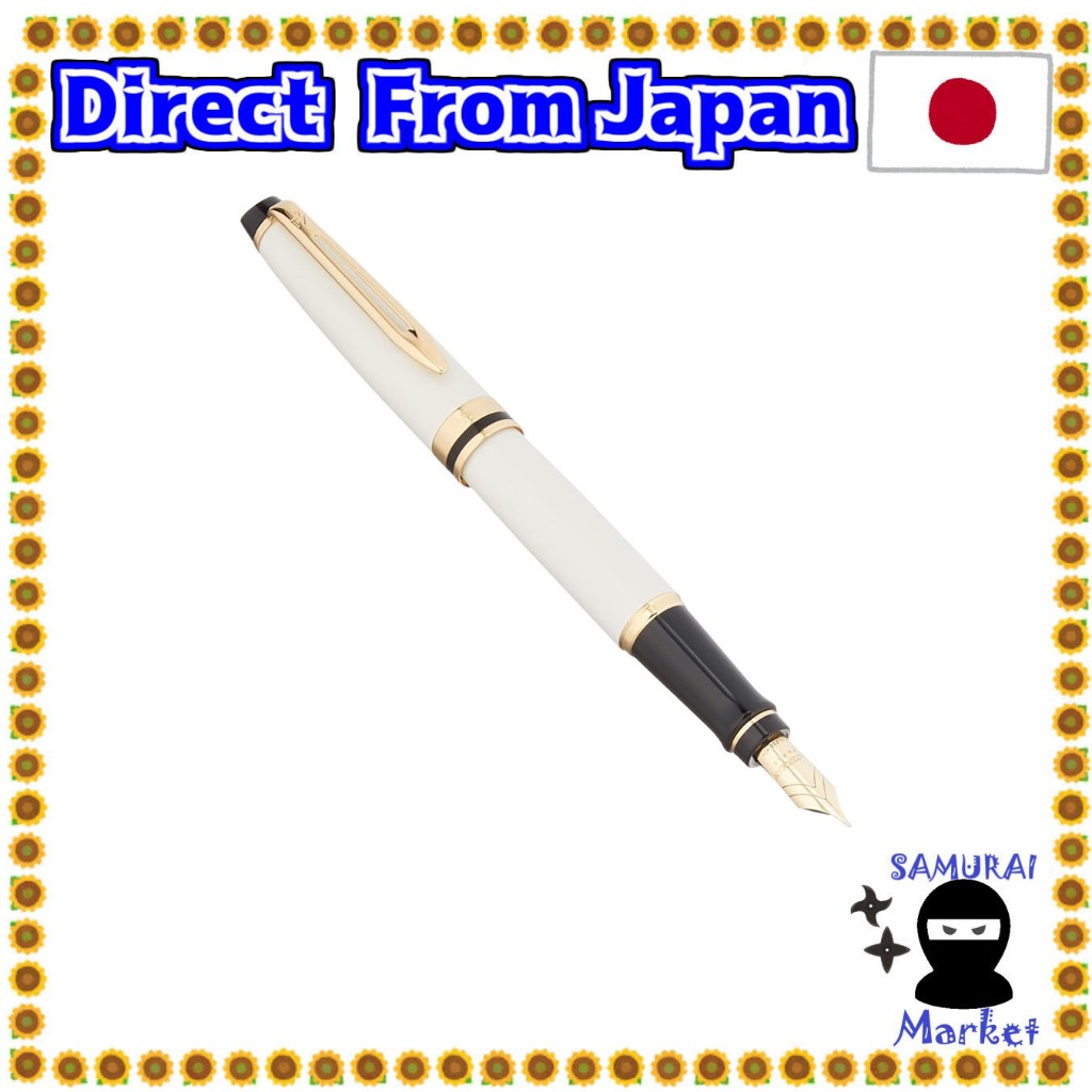【ส่งตรงจากญี่ปุ่น】ปากกาหมึกซึม Waterman Waterman F Shine Expert Essential Ivory GT 2103839 ปากกาออกกําลังกาย 18K สินค้านําเข้า
