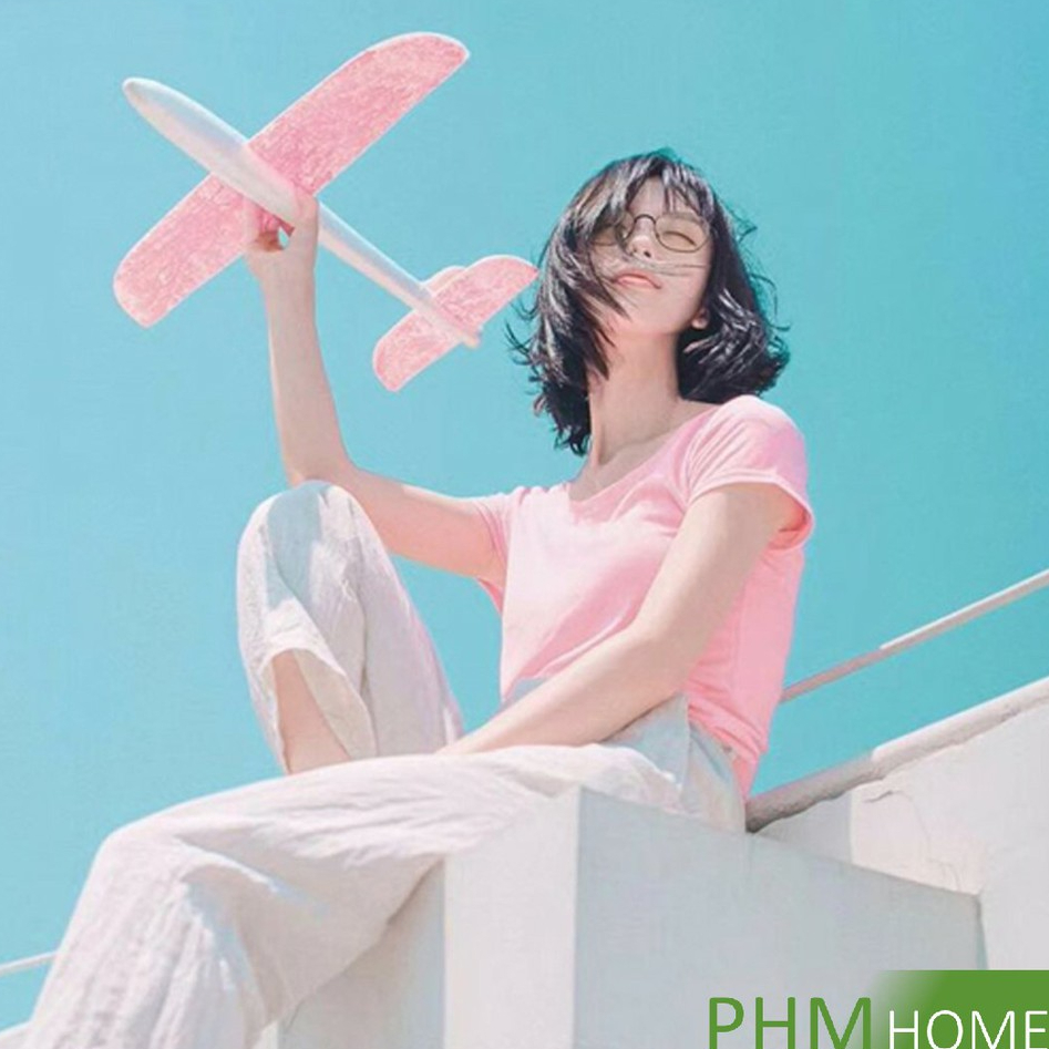 Deethai เครื่องบินโฟมพาเพลิน มีไฟ plane 48CM ร่อนของเล่นสำหรับเด็ก