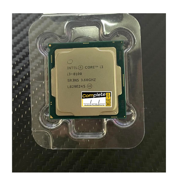 CPU/ซีพียู/i3-8100(Gen8)/3.60Ghz/Socket-LGA1151V2/4C-4T/65W/แถมฟรีซิลิโคน