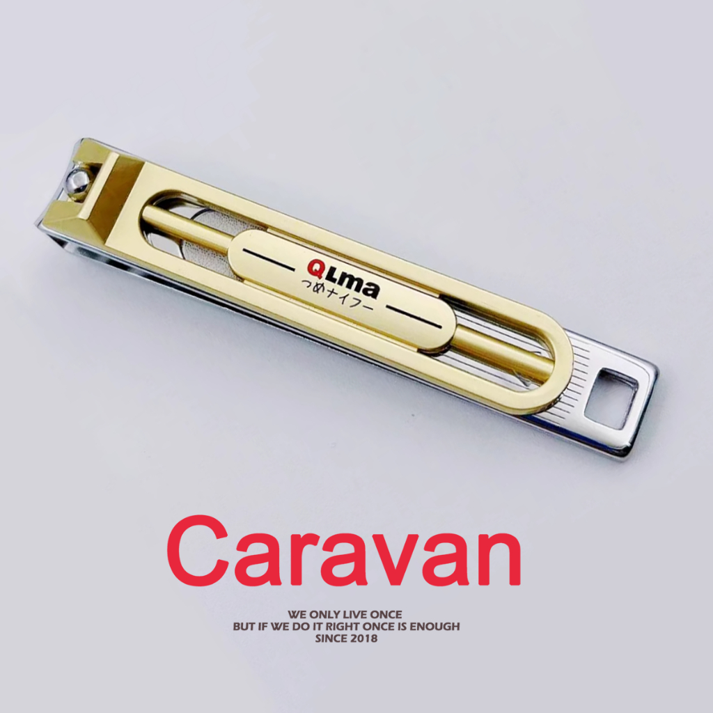Caravan Crew Nail clippers กรรไกรตัดเล็บ ตัดซอกเล็บ สเตนเลส โลหะทั้งหมด
