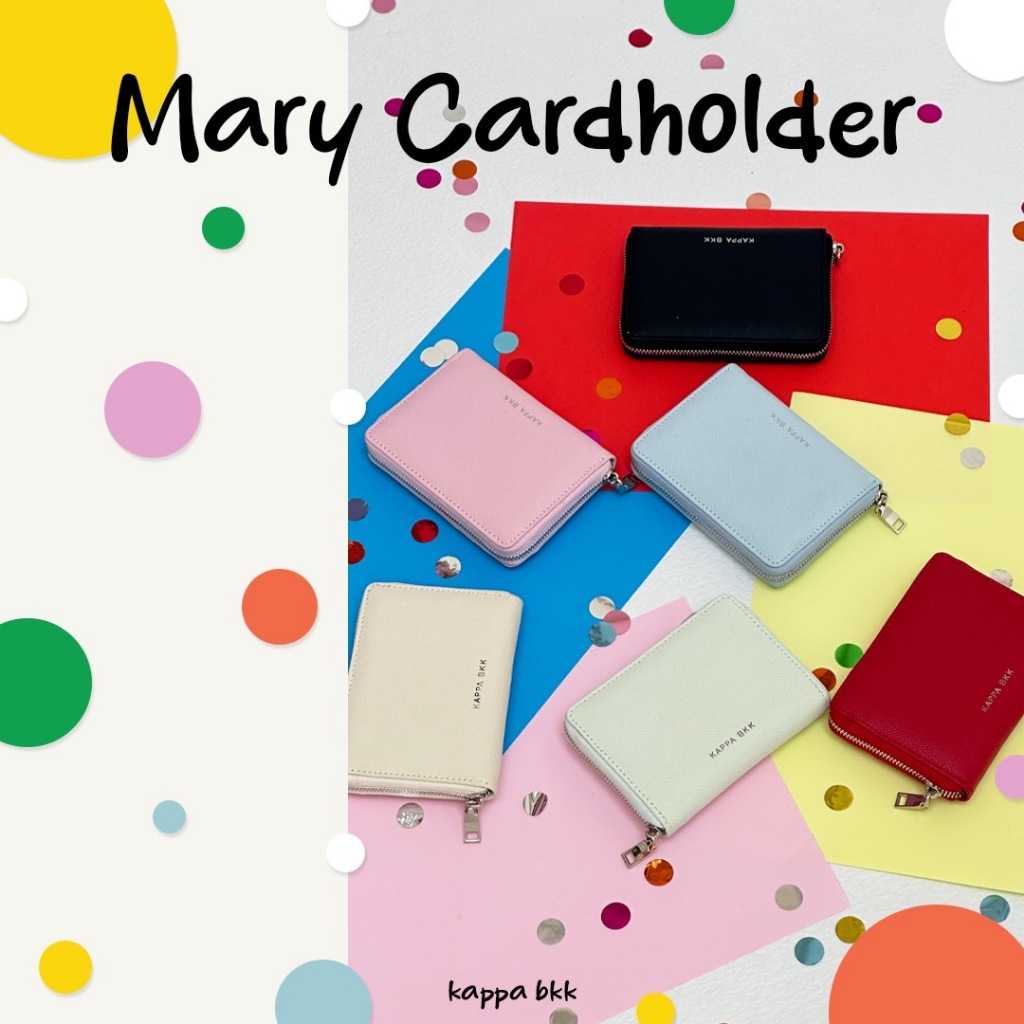 KAPPABKK Mary Cardholder กระเป๋าใส่บัตรหนังแท้ ฟังก์ชั่นแน่นมาพร้อมกับสายคล้องคอ