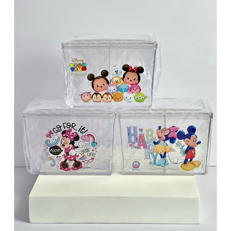 กล่องอะครีลิกใส 2 ช่อง กล่องลิขสิทธ์แท้100% ✅ ลาย Disney