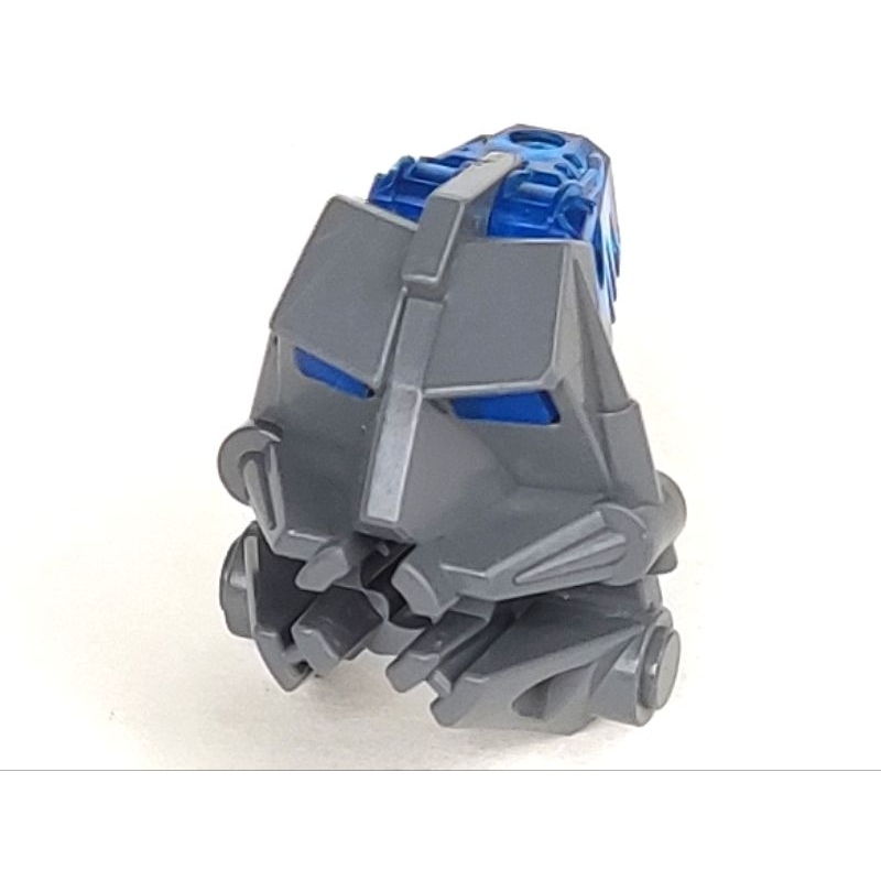 Part Lego 32553c06 Bionicle Head Connector Block 3 x 4 x 1 2/3 with Trans-Dark Blue Eye / Brain Stal