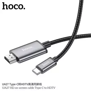 ✅ HOCO UA27 สายเคเบิล ios to HDMI ภาพชัด 1080P Full HD / Type-C to HDMI ภาพชัด 4K Ultra hc5