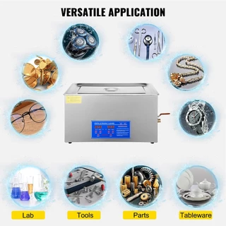 2L-30L เครื่องทำความสะอาดอัลตราโซนิกอุตสาหกรรม เครื่องทําความสะอาดอัลตรา โซนิกดิจิทัล ปรับความร้อน Ultrasonic Cleaner