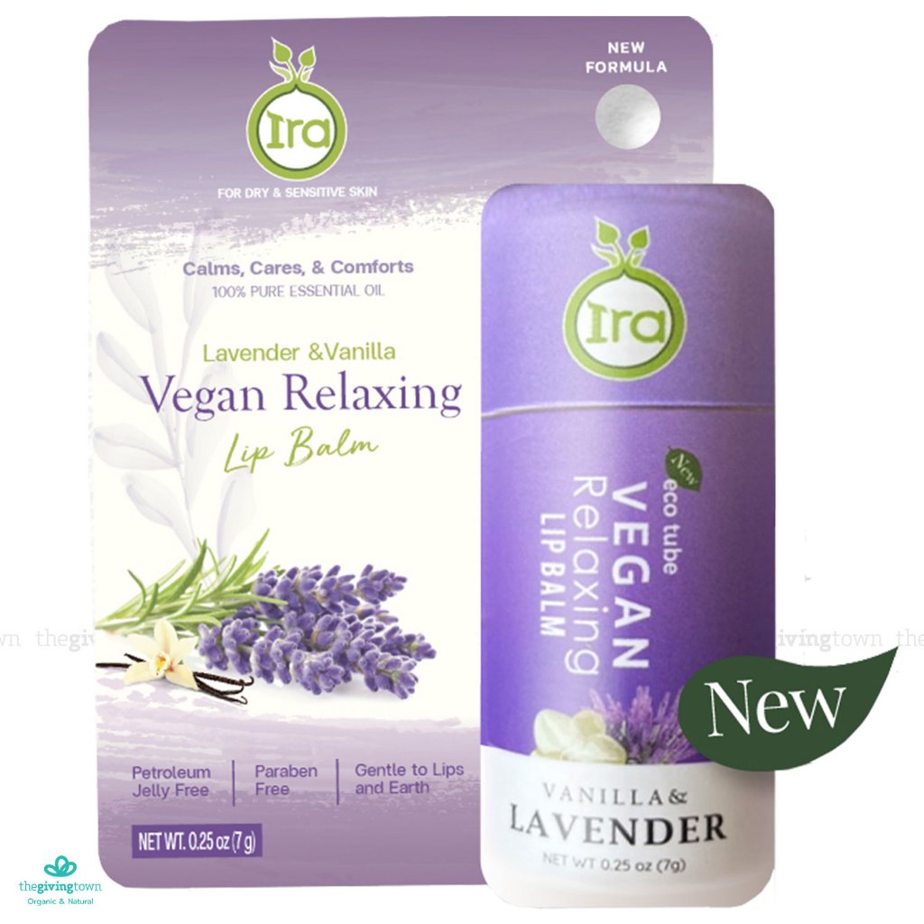 Ira Vegan Relaxing Lip Balm Lavender CLEARANCE ลิปแท่งไอรา ลาเวนเดอร์ Ira Natural Lavender Lip 🟣