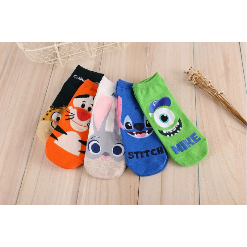 !!!พร้อมส่งจากไทย!!! ถุงเท้าผ้าฝ้าย ลายการ์ตูน disney สำหรับผู้หญิงและผู้ชาย น่ารักใส่สบาย นุ่ม อย่างดี