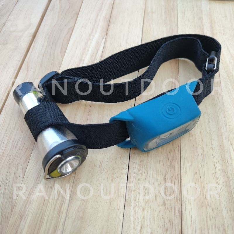 สายคาดหัว สำหรับไฟฉาย แบบถอดได้ สีดำ