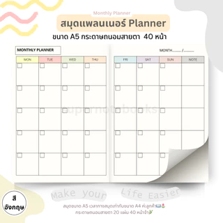 สมุดแพลนเนอร์ลงวันที่เอง 2026-2027📓🍳 ใส่วันที่ได้เอง แพลนได้ทุกปี ซื้อ 4 ฟรี 1 ⚡️💓