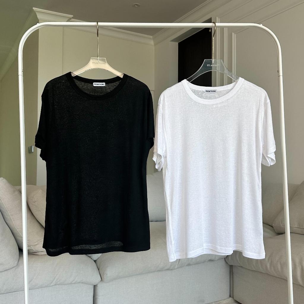 เสื้อยืดคอกลมผ้าสลาฟ Unisex PROMTHONG