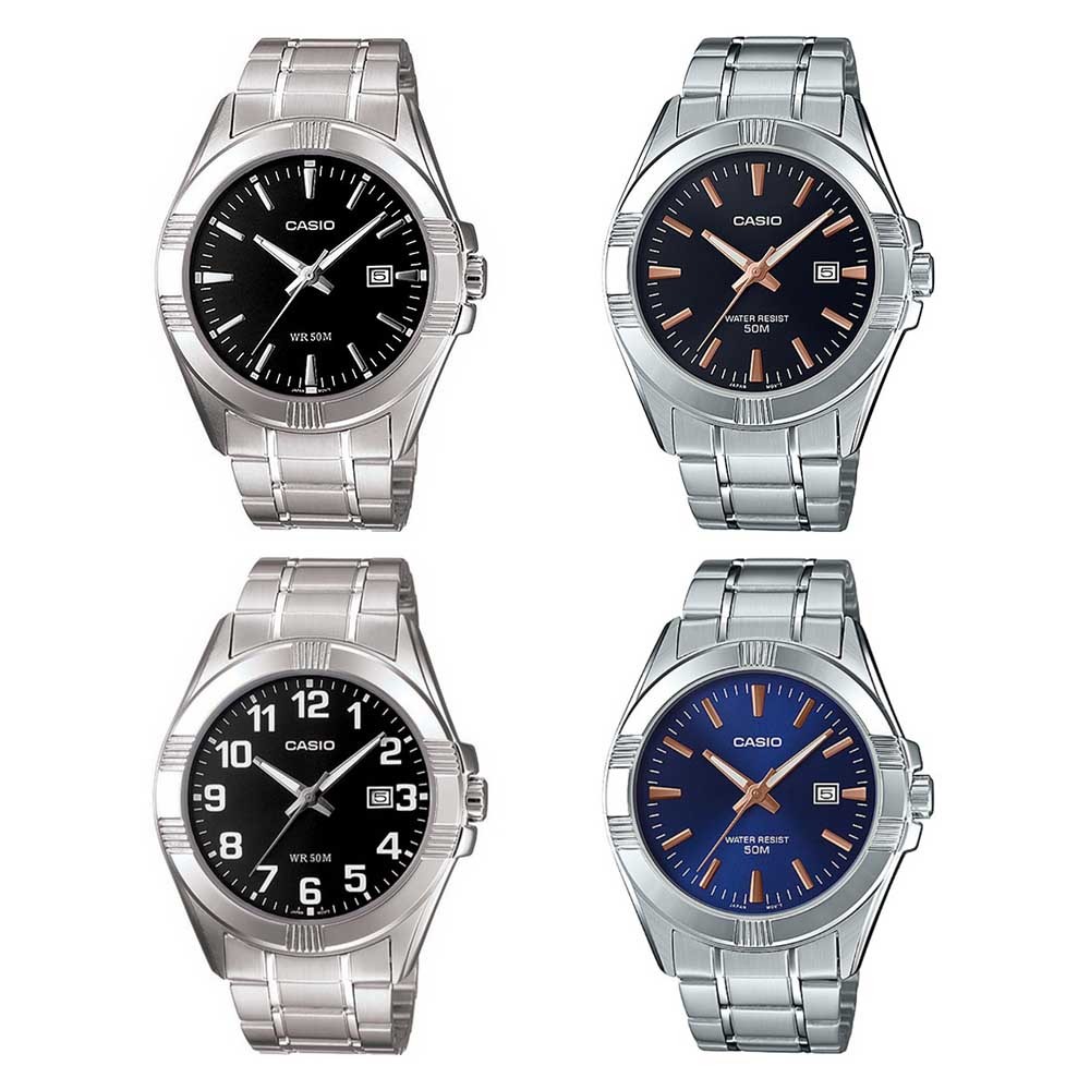 Casio Standard นาฬิกาข้อมือผู้ชาย สายสแตนเลส สายหนัง รุ่น MTP-1308,MTP-1308D,MTP-1308L(MTP-1308D-1A,