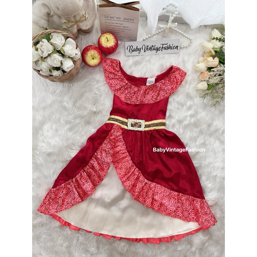 ชุดเจ้าหญิงเอลิน่าเด็กมือสอง*งาน UK/Size 4-6y/รอบอก 28 นิ้ว** ชุดสวยและผ้าใหม่มาก!! Elena-904