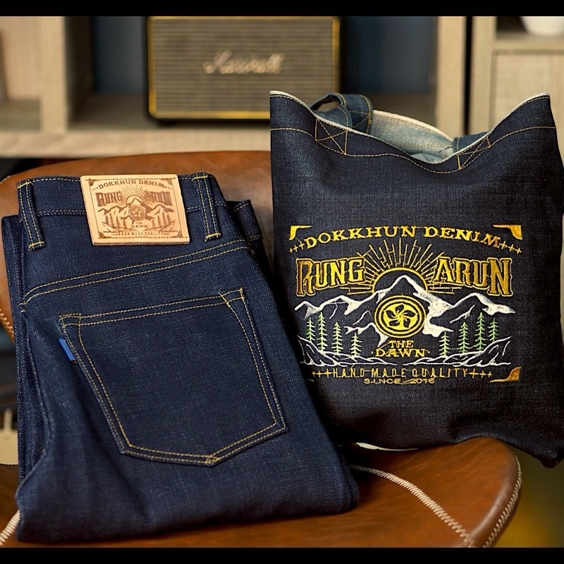 DOK KHUN DENIM รุ่น รุ่งอรุณ25oz (กระบอกตรง)