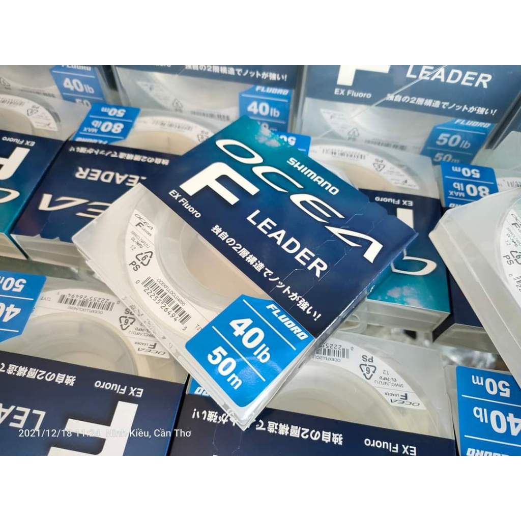 สายฟูโล สายช็อคลีด SHIMANO OCEA F LEADER (FLUOROCARBON) MADE IN JAPAN ของแท้ 100%