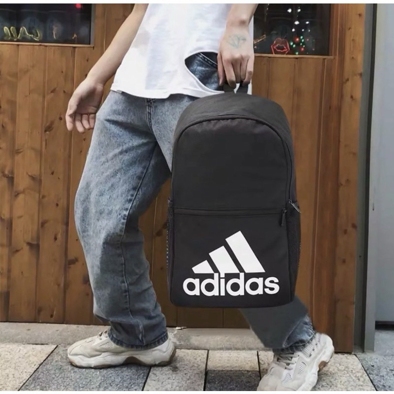 กระเป๋าเป้ADIDAS เป้สะพายหลัง เดินทาง นักเรียนชายและหญิงทนต่อการสึกหรอความจุขนาดใหญ่ ขนาด 18นิ้ว