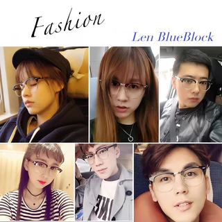 แว่นกรองแสงสายตาสั้น เลนส์BlueBlock 3016 กรองแสงสีฟ้าคอมมือถือ100%(สายตาสั้น-50ถึง-400)