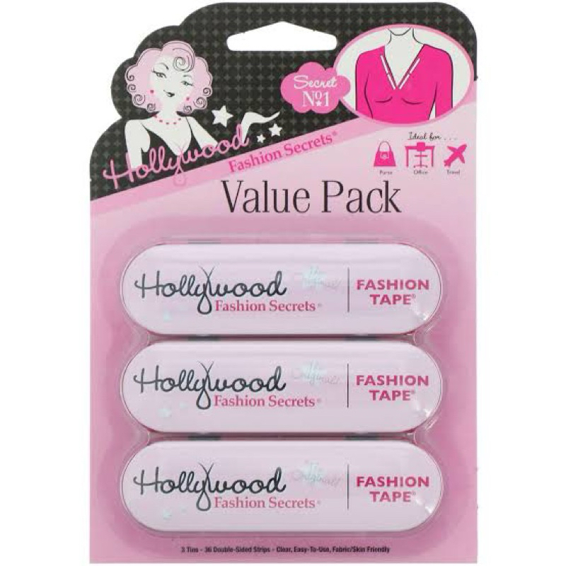 *ส่งฟรี* แพ็ค 3 Hollywood Fashion Tape