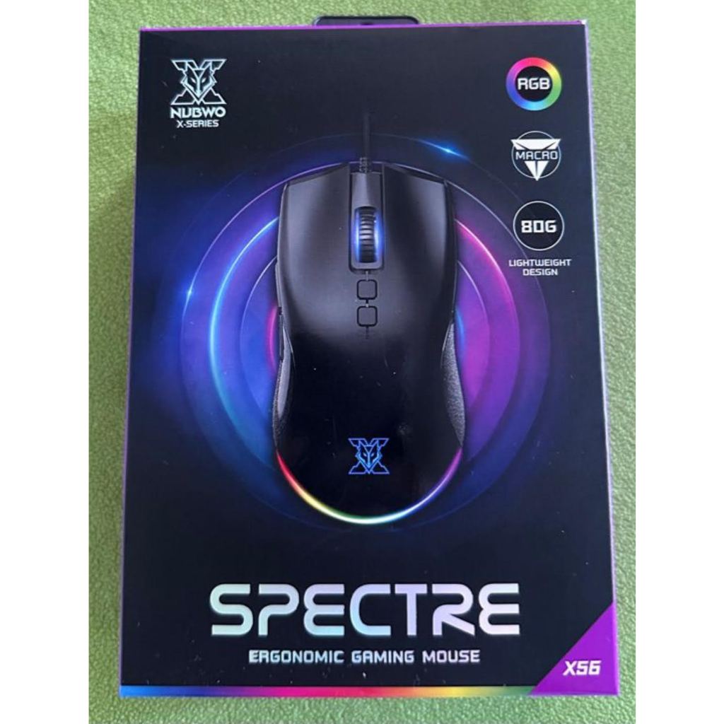 NUBWO X56 ERGONOMIC GAMING MOUSE(SPECTRE) (สินค้าใหม่)