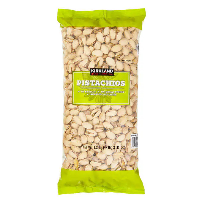 Kirkland Signature Pistachios Roasted & Salted เคิร์กแลนด์ ซิกเนเจอร์ ถั่วพิสตาชิโออบเกลือ 1360g.