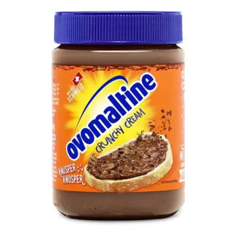 OVALTINE Ovomaltine Crunchy Cream โอวัลติน ครั้นชี่ สเปรดช็อคโกแลตทาขนมปัง สูตร Swiss 240g.