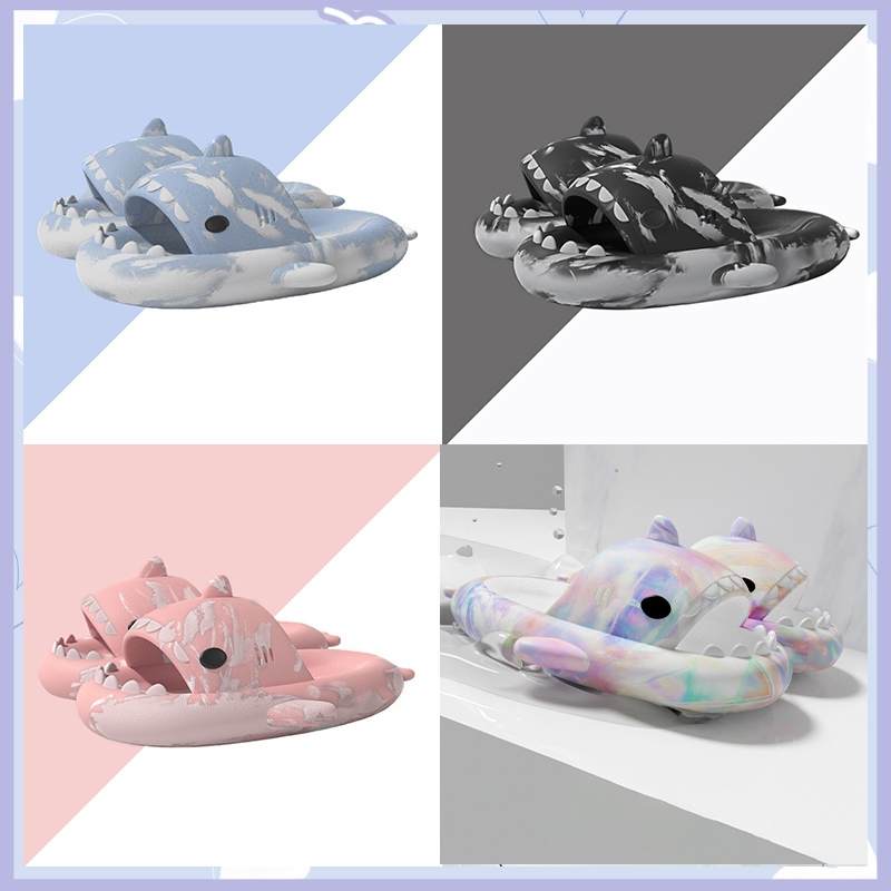 Swayy มาใหม่ รองเท้าแตะแฟชั่นแฟนซีฉลามลวดลายพรางมี 4 สี สีสันน่ารัก พื้นนุ่มน้ำหนักเบาสวมใส่สบายสายแฟชั่นห้ามพลาดกันน้าา